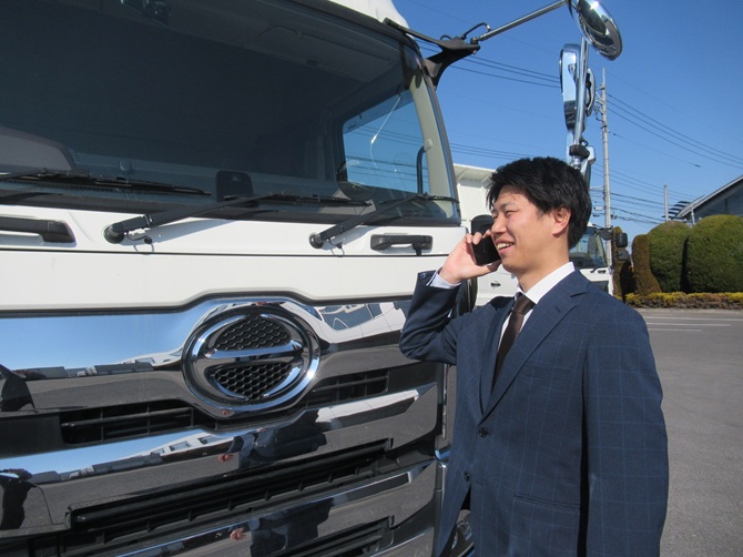 隊員にも馴染みのある【日野自動車】!! 車両の新車営業・中古車営業